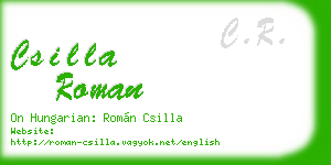 csilla roman business card